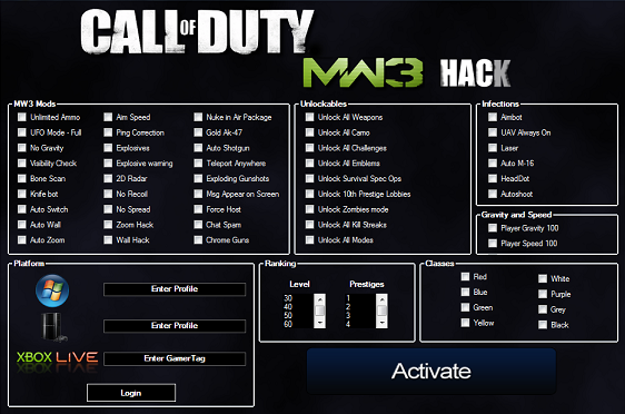 Mw3 aimbot hack for ps3